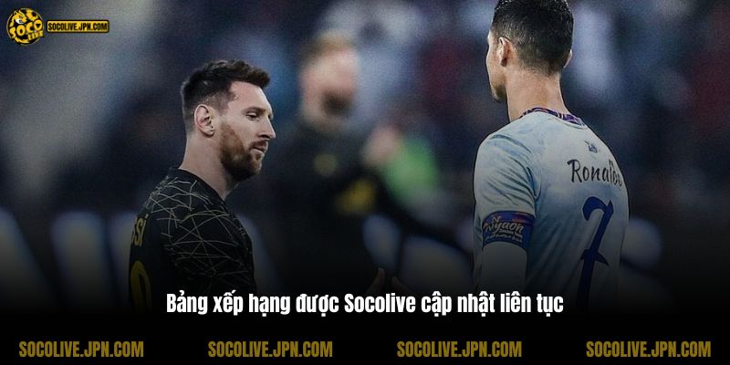 Lịch thi đấu được Socolive cập nhật liên tục